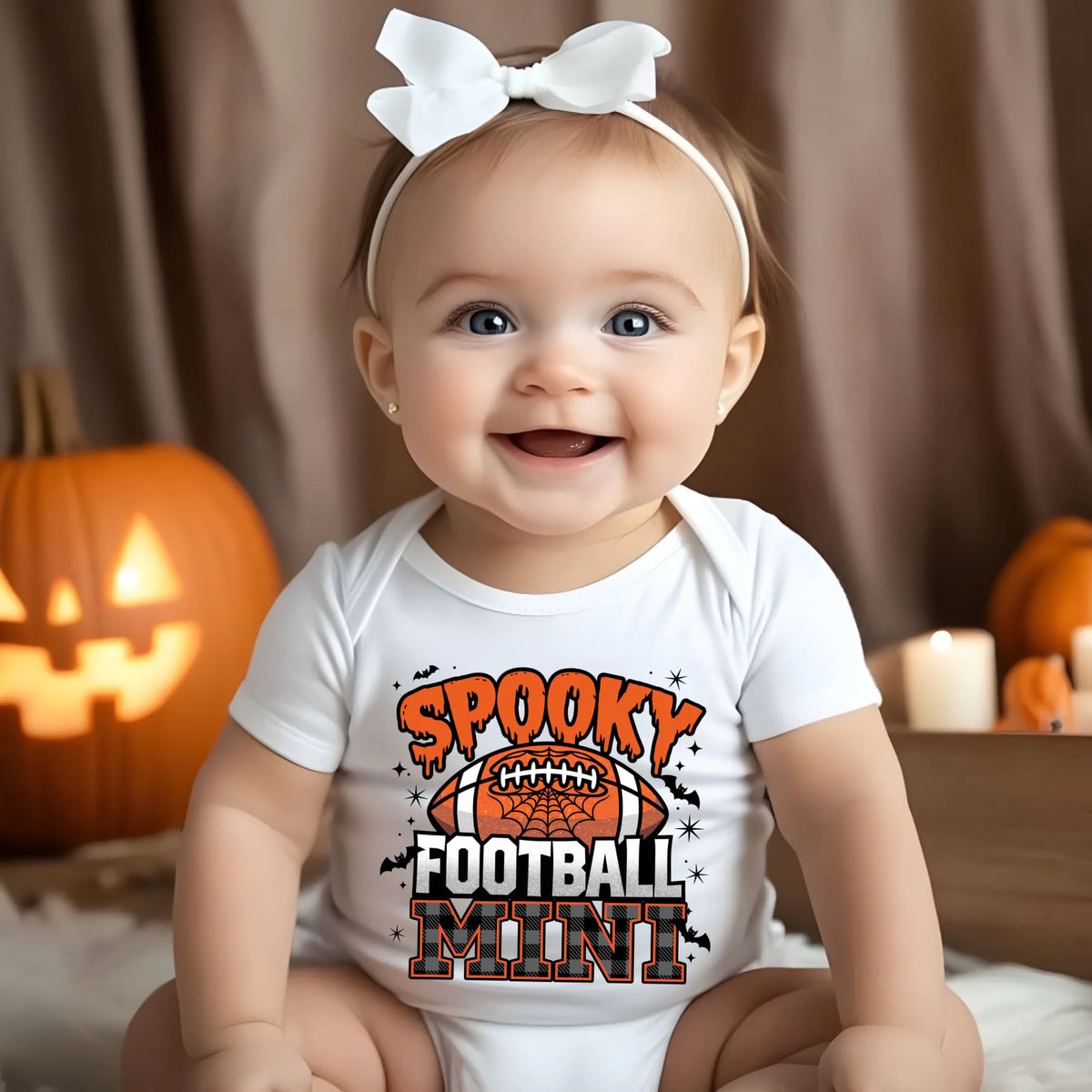 Spooky Football Family matching Halloween game day shirt
