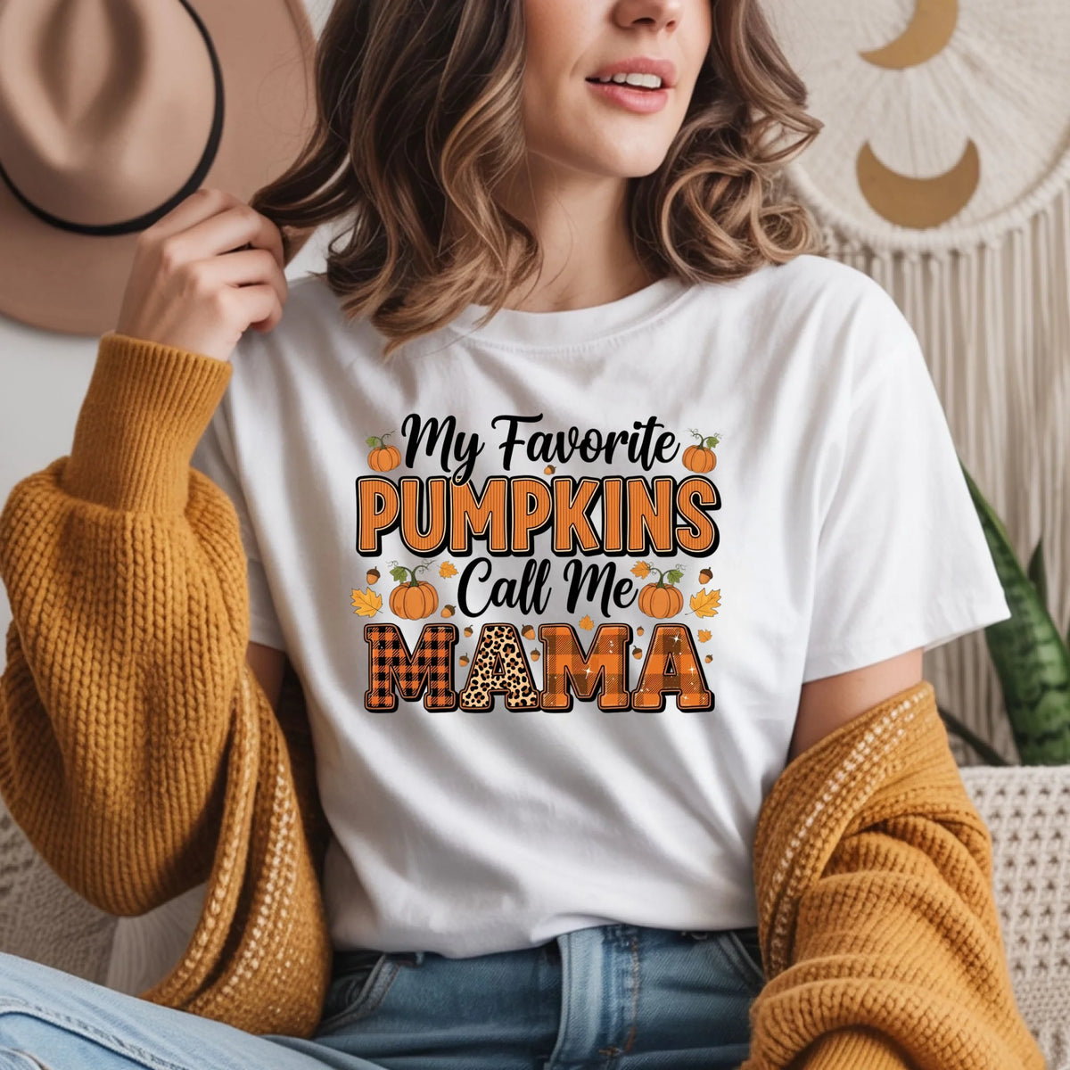 Favorite Pumpkins Call Me matching family fall shirt or crewneck