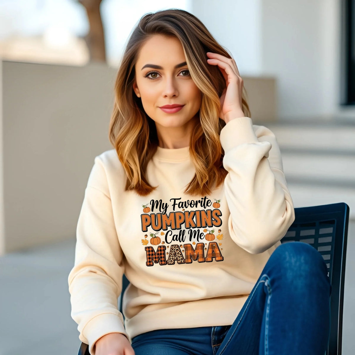 Favorite Pumpkins Call Me matching family fall shirt or crewneck