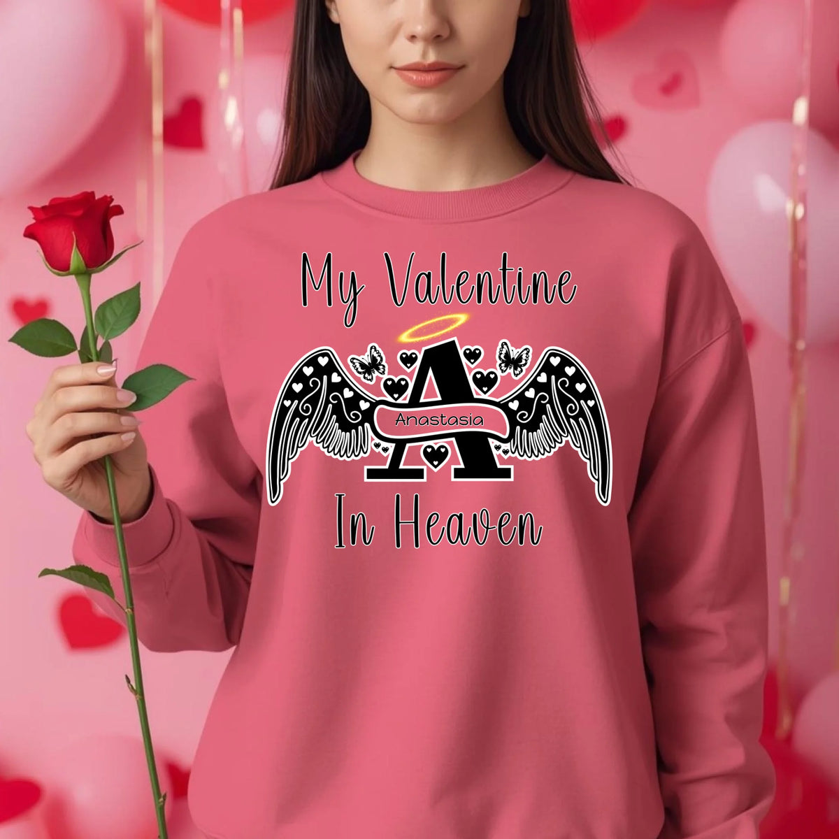 Personalized Angel Letter memorial sweatshirt or hoodie