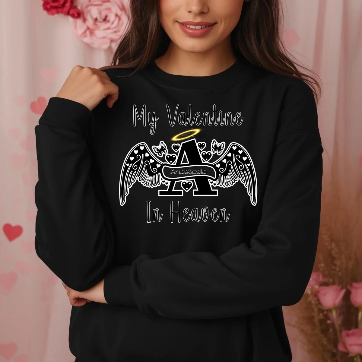 Personalized Angel Letter memorial sweatshirt or hoodie