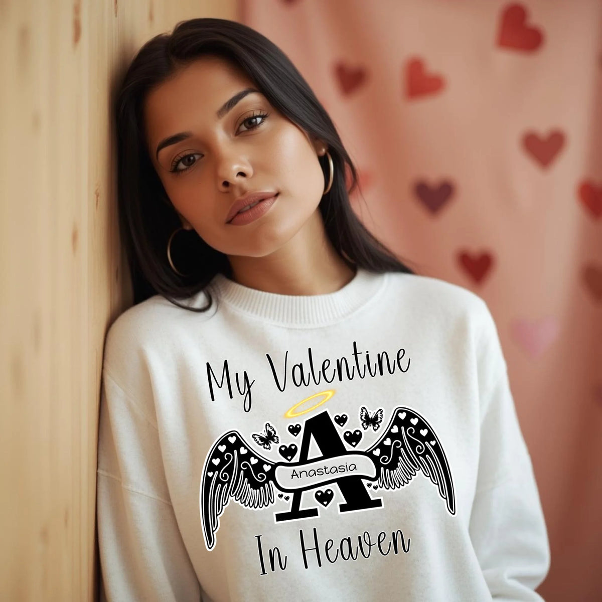 Personalized Angel Letter memorial sweatshirt or hoodie