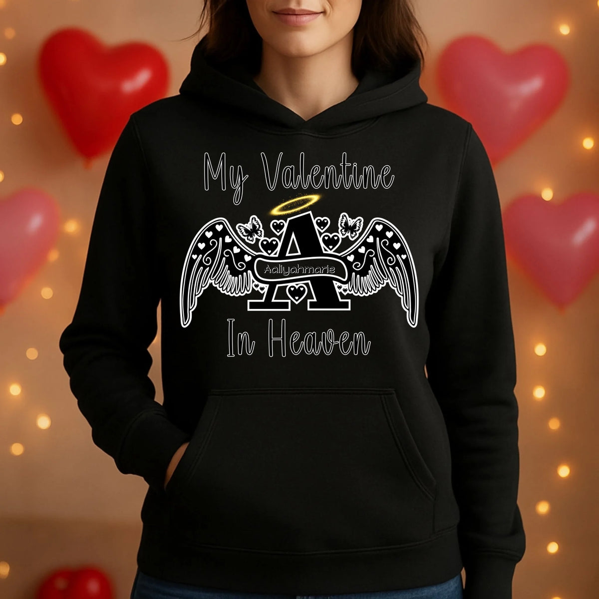 Personalized Angel Letter memorial sweatshirt or hoodie