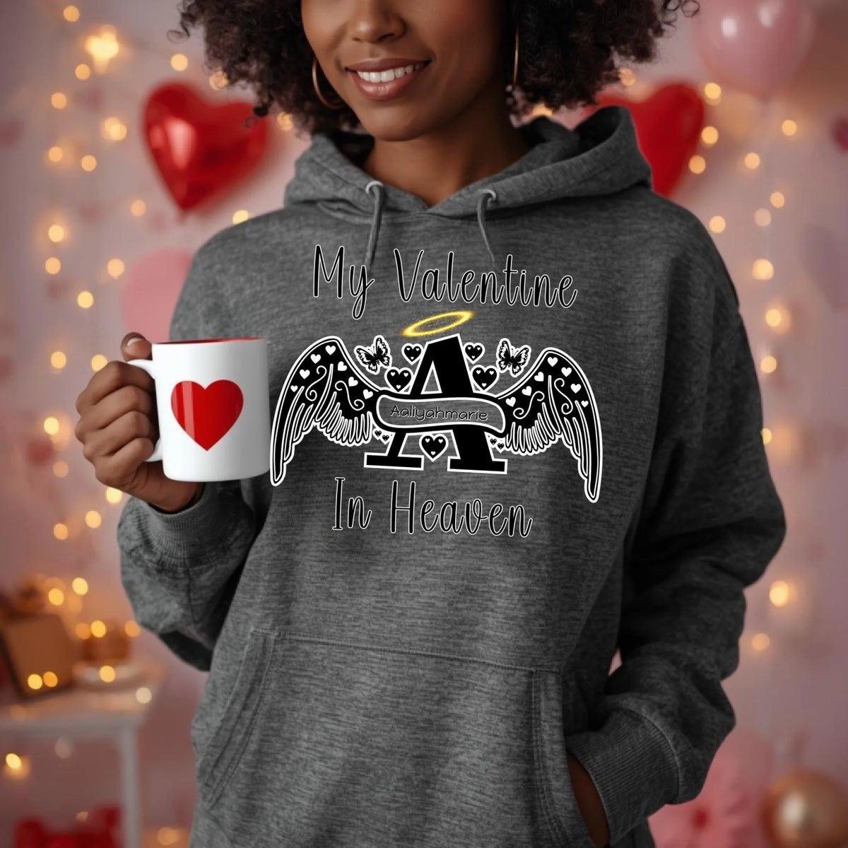 Personalized Angel Letter memorial sweatshirt or hoodie