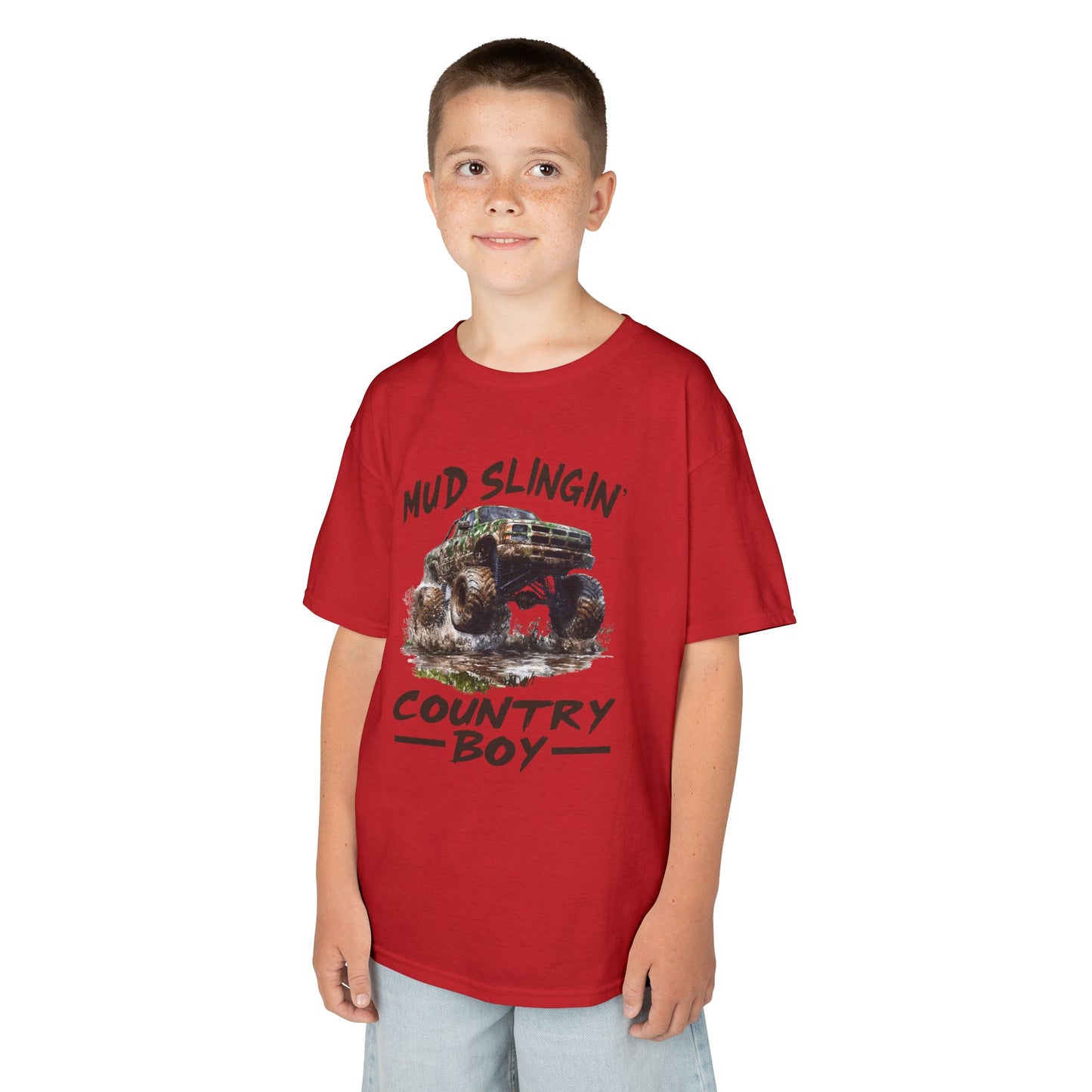 Mud Slingin' Country Boy Kids Tee