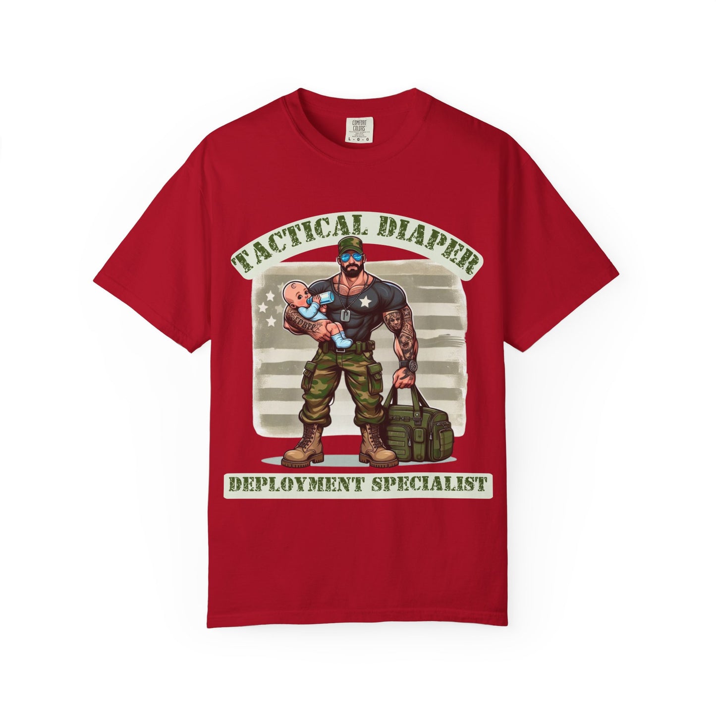 Tactical Dad Tshirt - Green Text