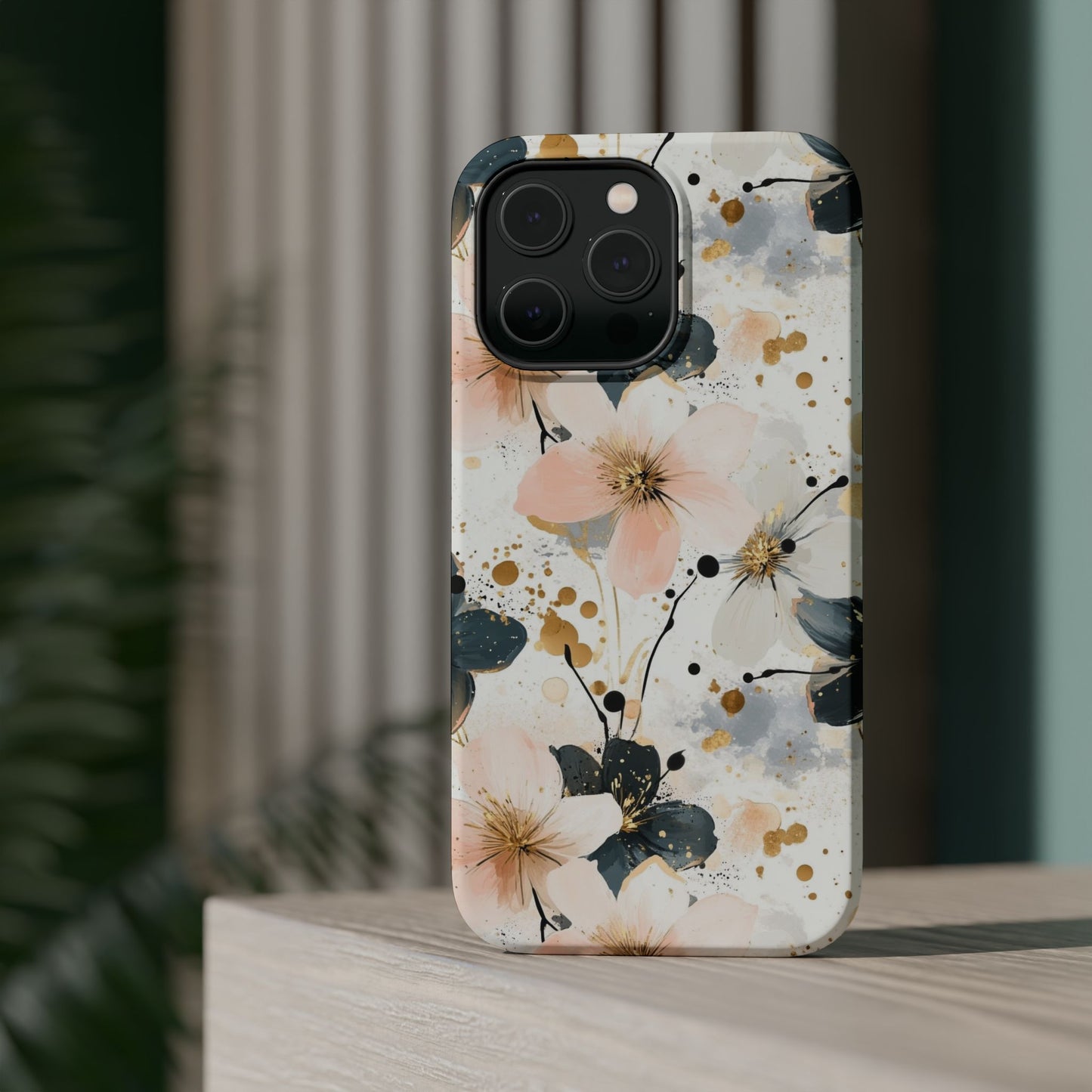 Flower Pattern Magnetic Tough Cases