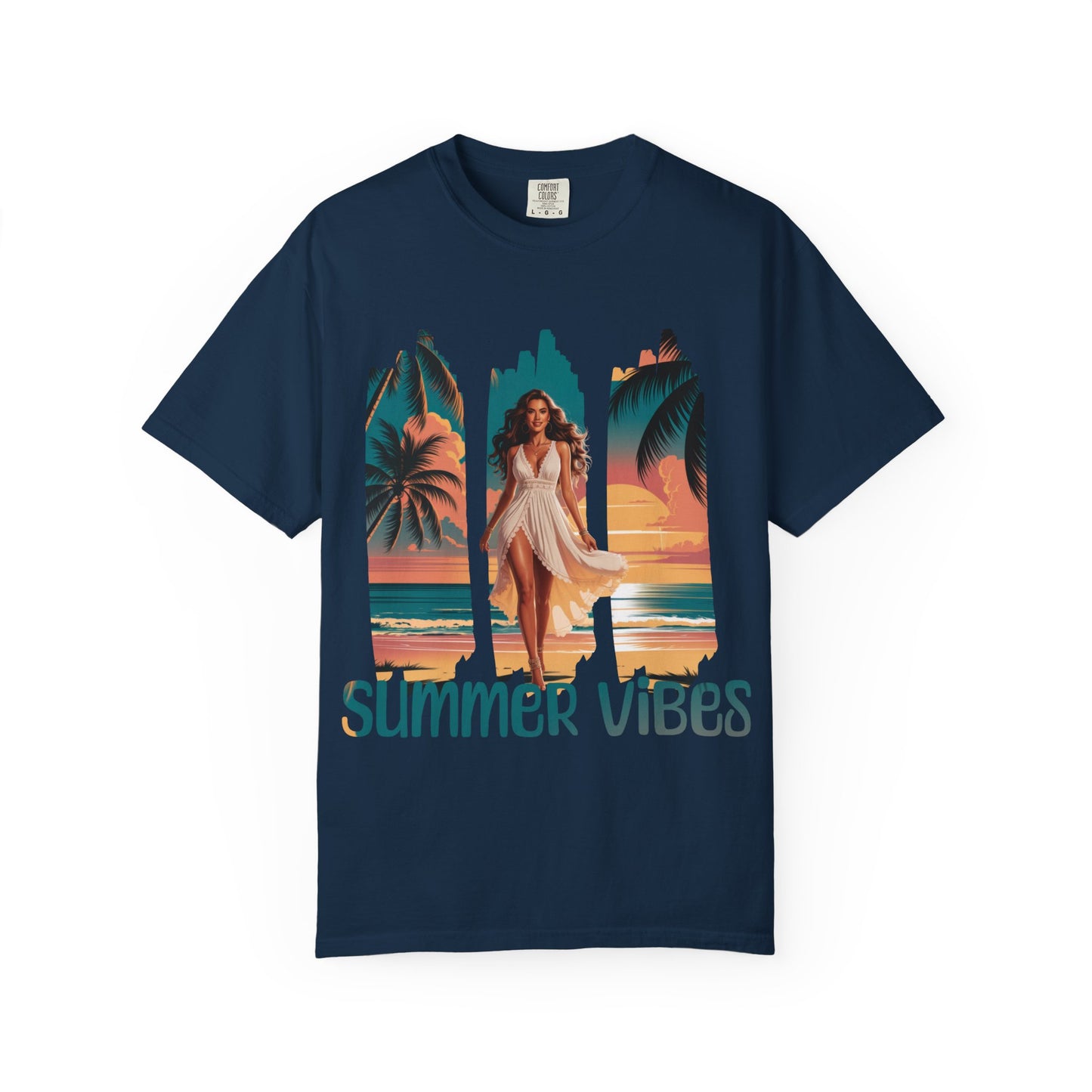 Summer Vibes Brush Stroke- Puerto Rico Beach Days & Vacation