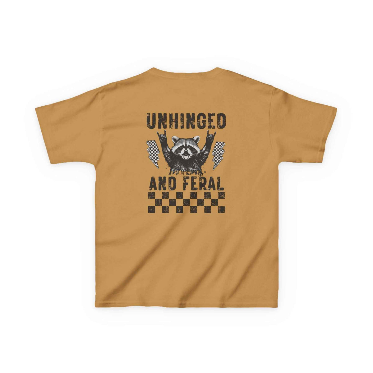 Unhinged & Feral Raccoon big Kids Tee