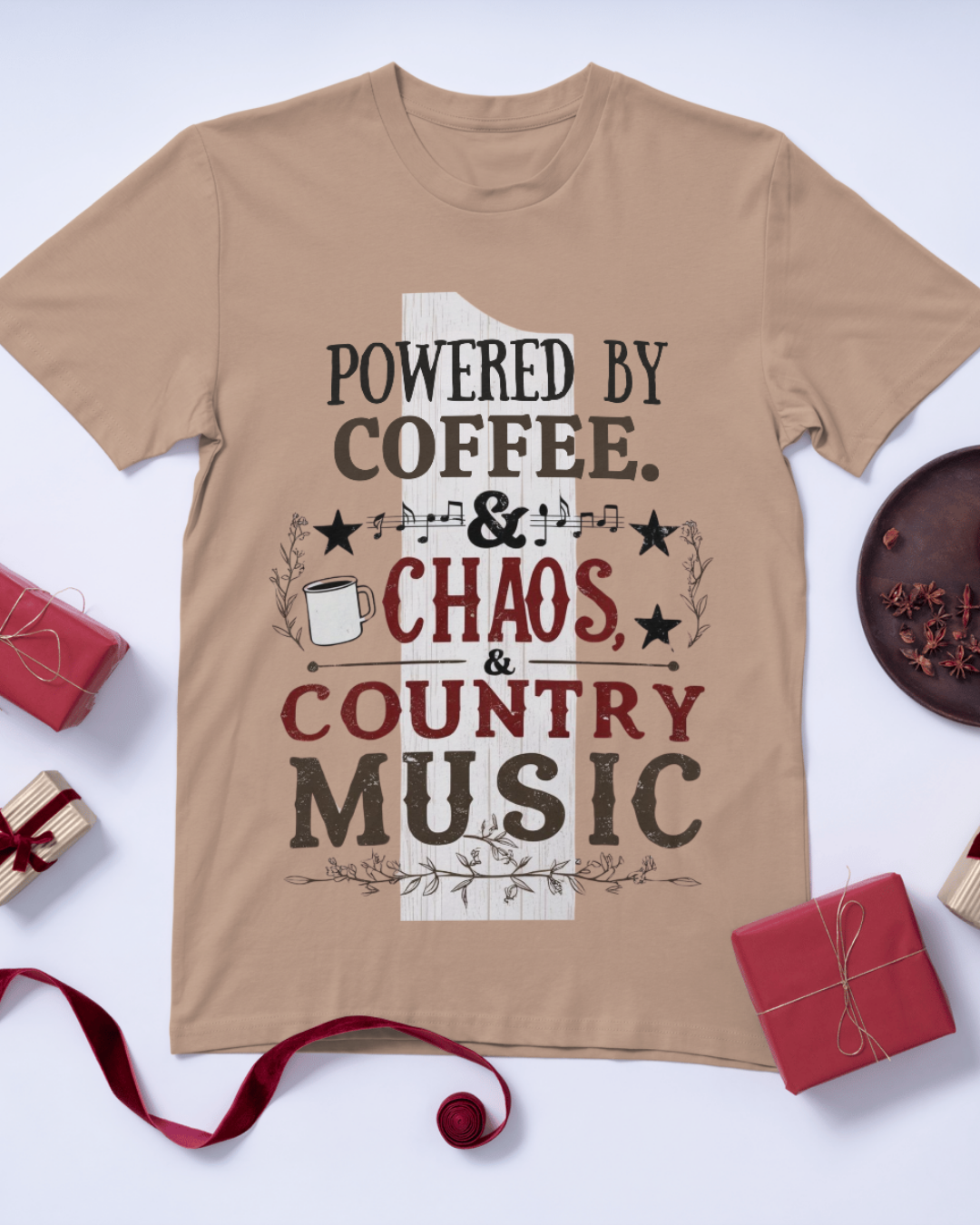 Coffee, Chaos & Country Music T-Shirt