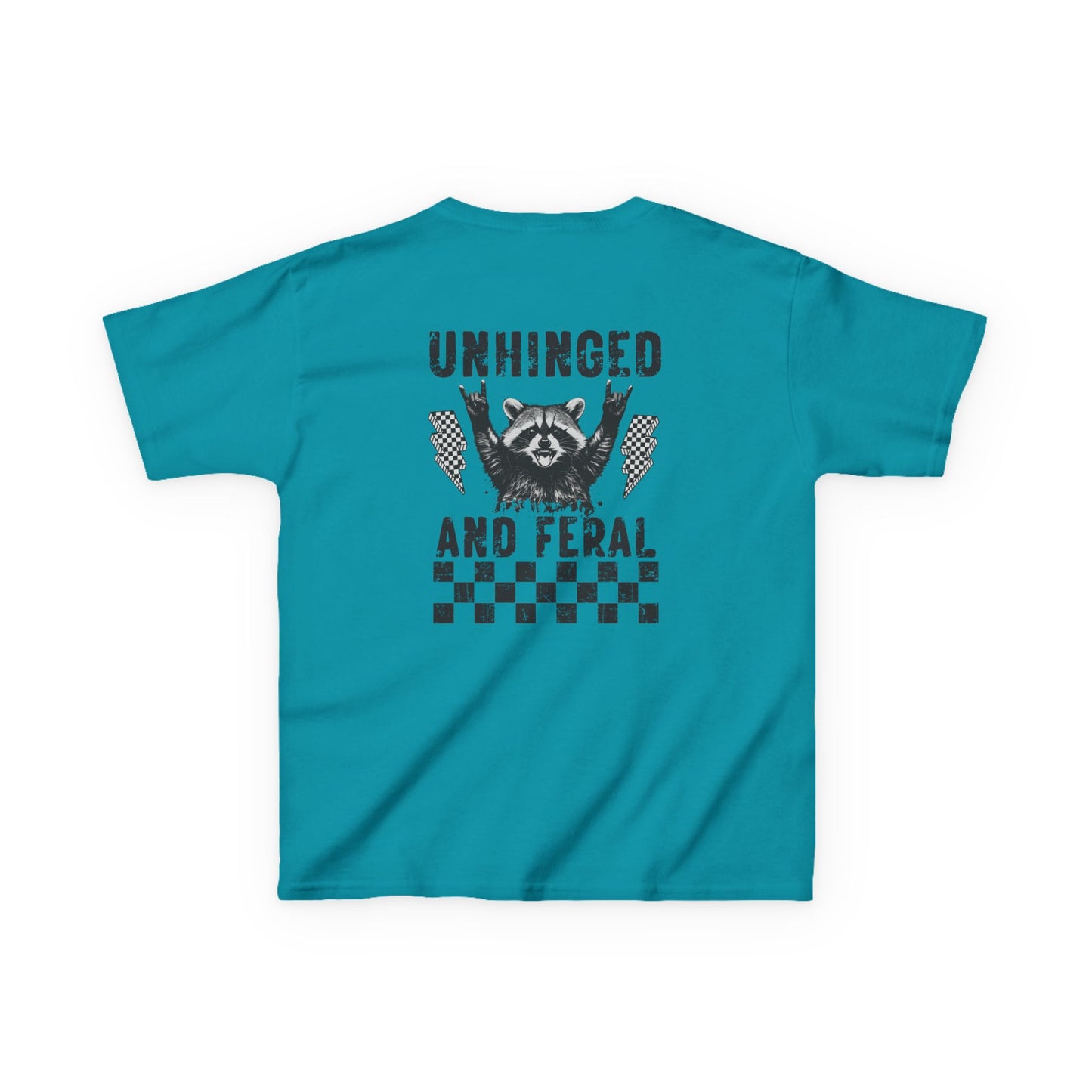 Unhinged & Feral Raccoon big Kids Tee