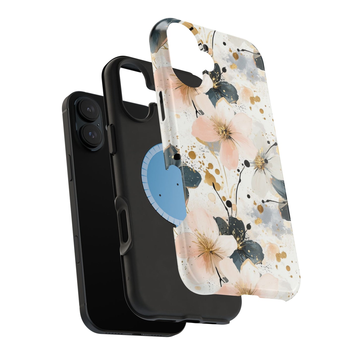 Flower Pattern Magnetic Tough Cases