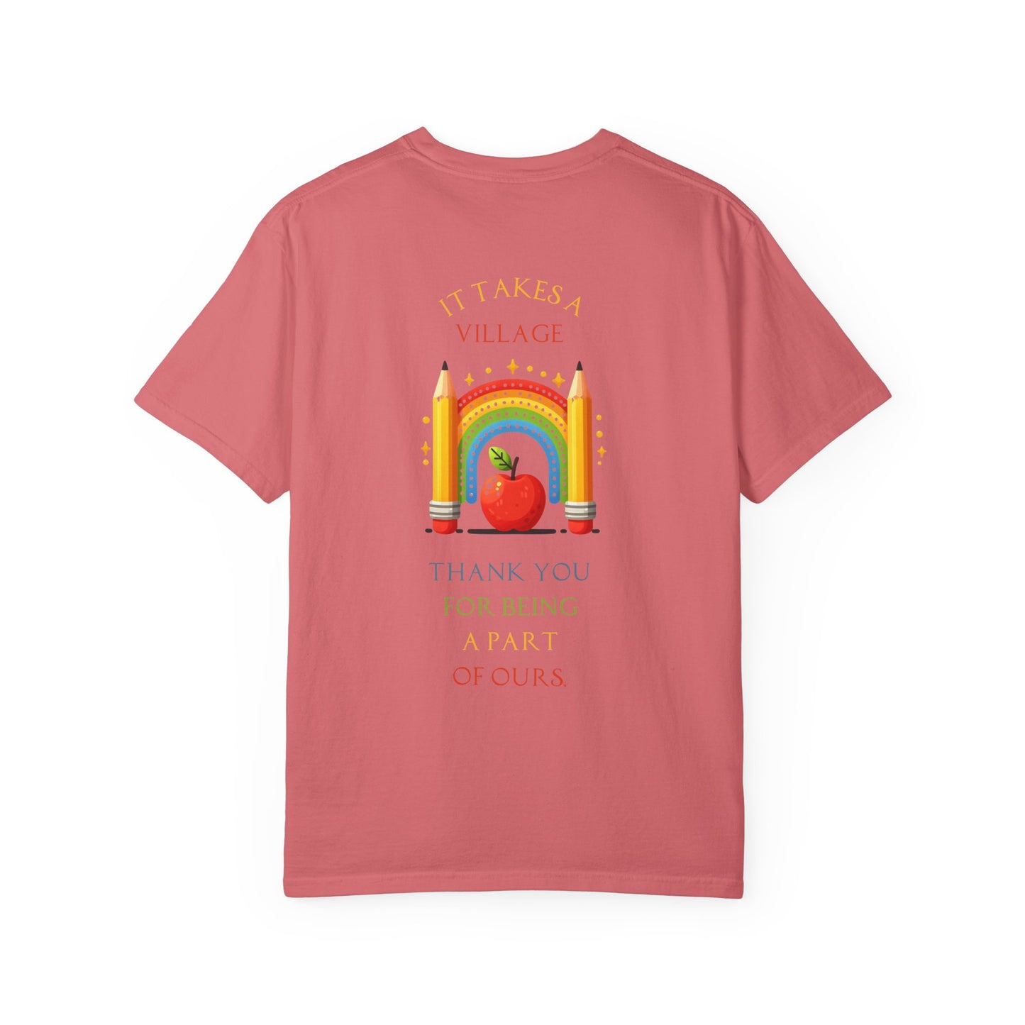 Teacher Appreciation GraphicT-Shirt – ‘It Takes a Village’ Design