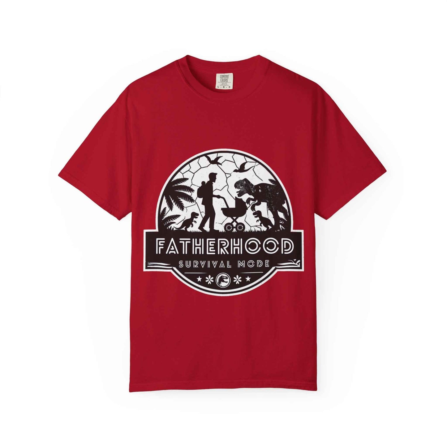 Fatherhood Survival Mode - Jurassic Park theme Graphic Tee