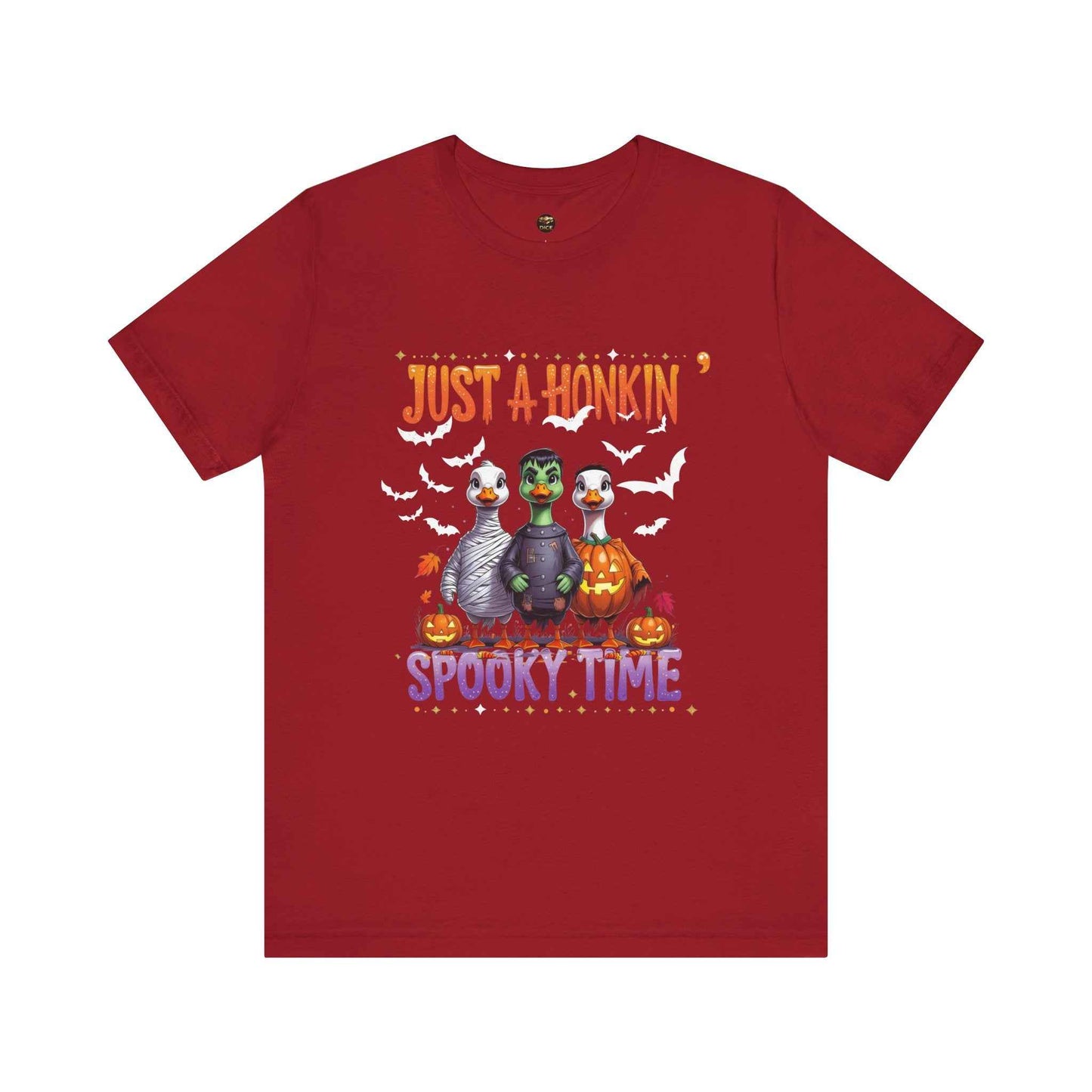 Spooky Tee - Just A Honkin Spooky Time (White Bats)