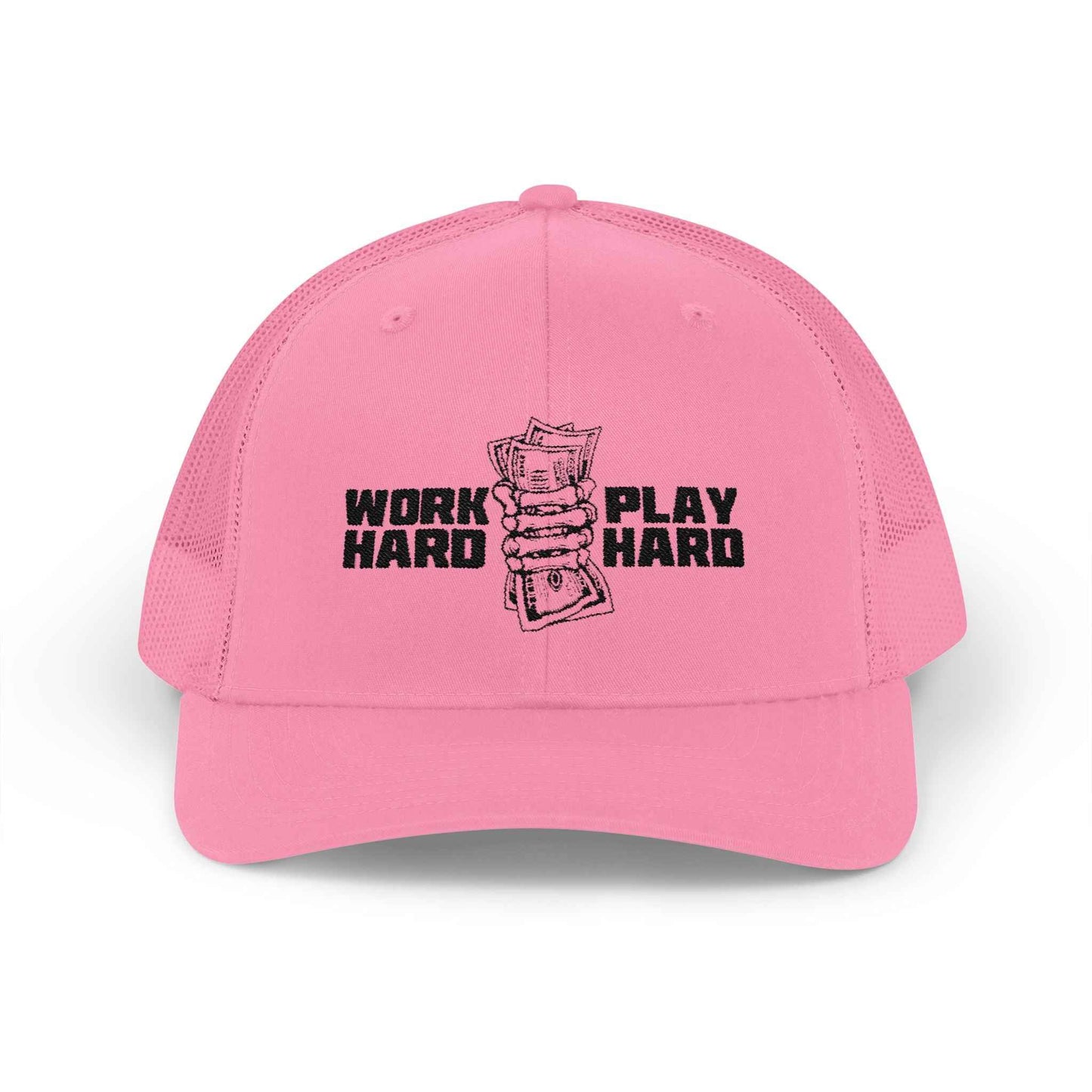 Work Hard Play Hard Snapback Trucker Cap