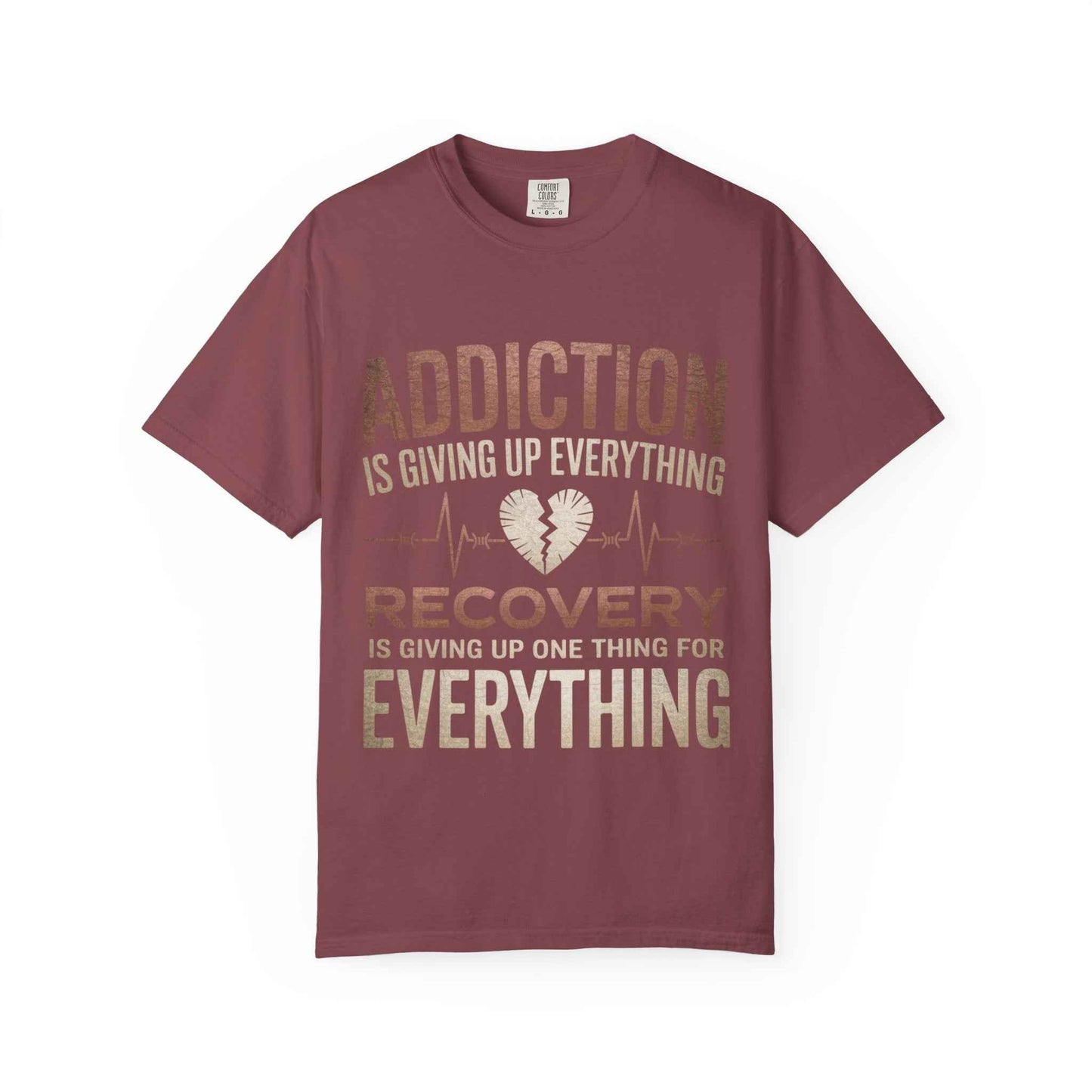 Unisex Recovery Message T-Shirt - Supporting Addiction Awareness