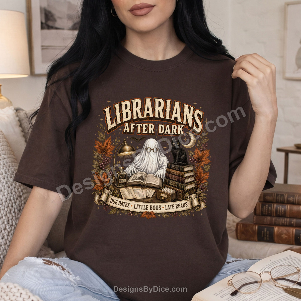 Librarians After Dark Shirt | Halloween Book Lover Tee