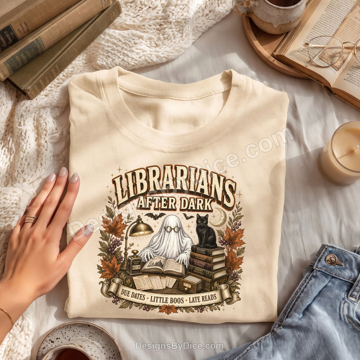 Librarians After Dark Shirt | Halloween Book Lover Tee