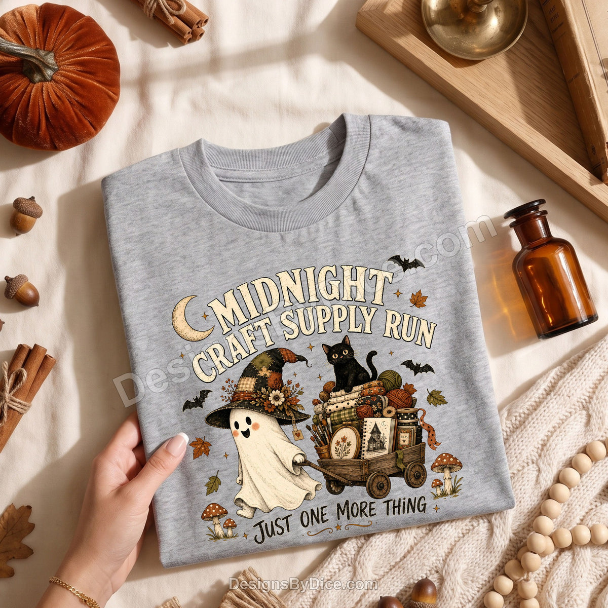 Midnight Craft Supply Run Tee | Funny Ghost Craft Lover Shirt