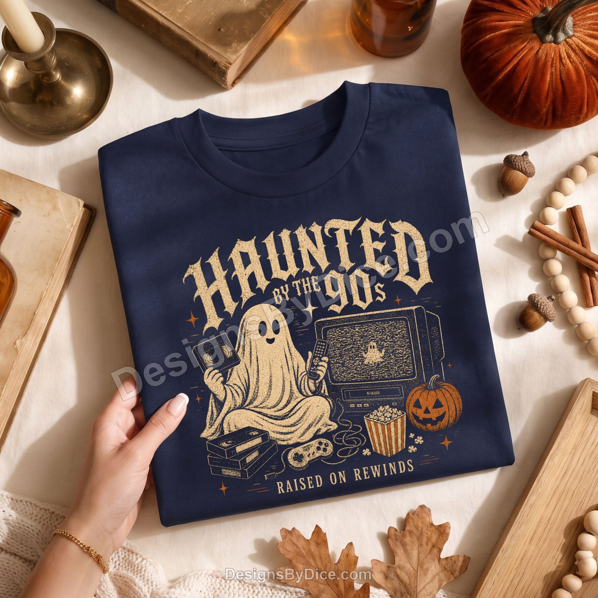 Haunted by the 90s Shirt | Retro Halloween Ghost Graphic Tee