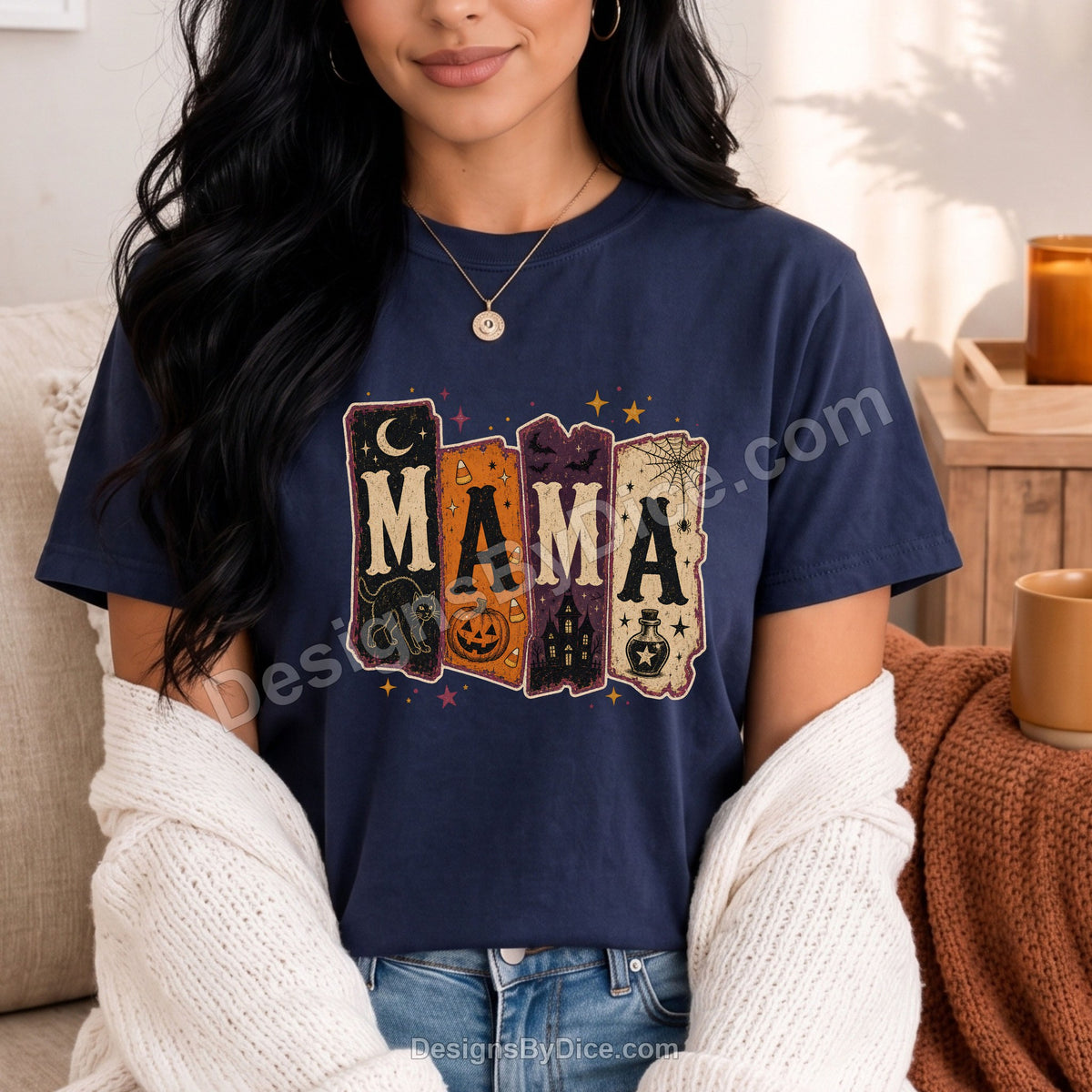 Spooky Mama Shirt | Vintage Halloween Mama Graphic Tee