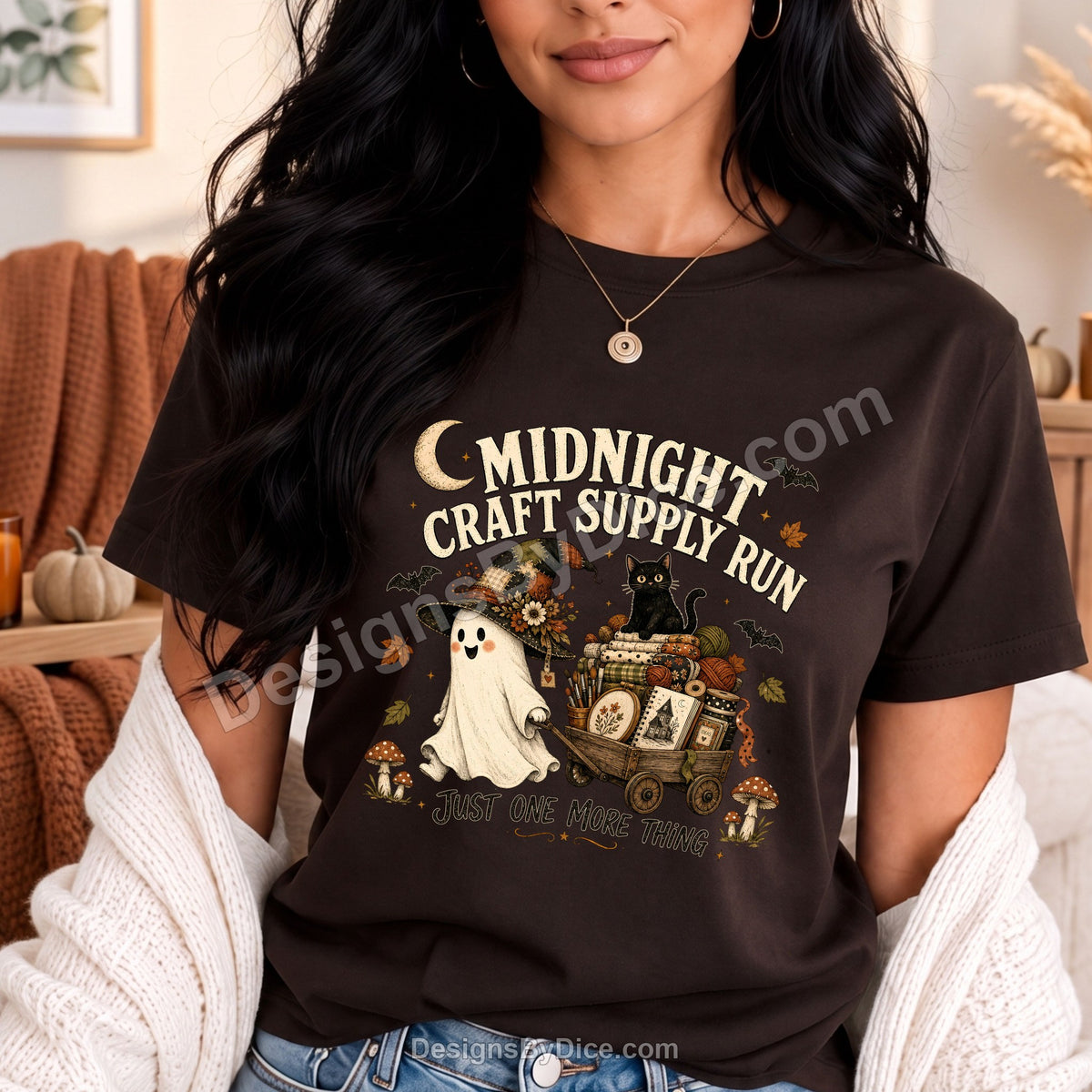 Midnight Craft Supply Run Tee | Funny Ghost Craft Lover Shirt