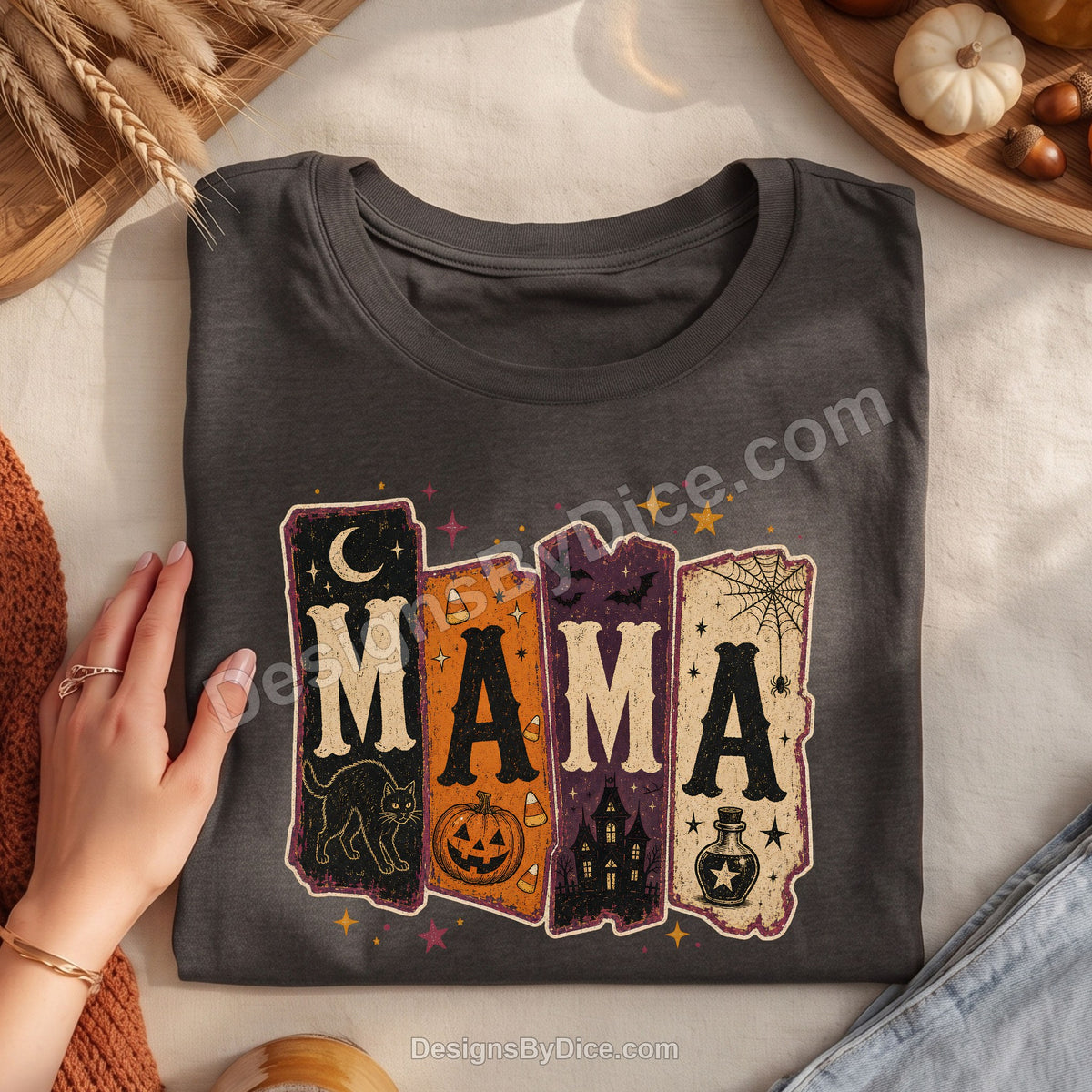 Spooky Mama Shirt | Vintage Halloween Mama Graphic Tee