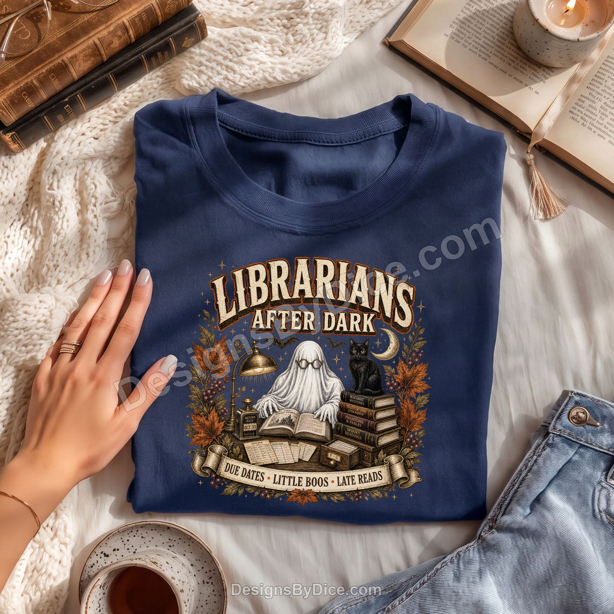 Librarians After Dark Shirt | Halloween Book Lover Tee