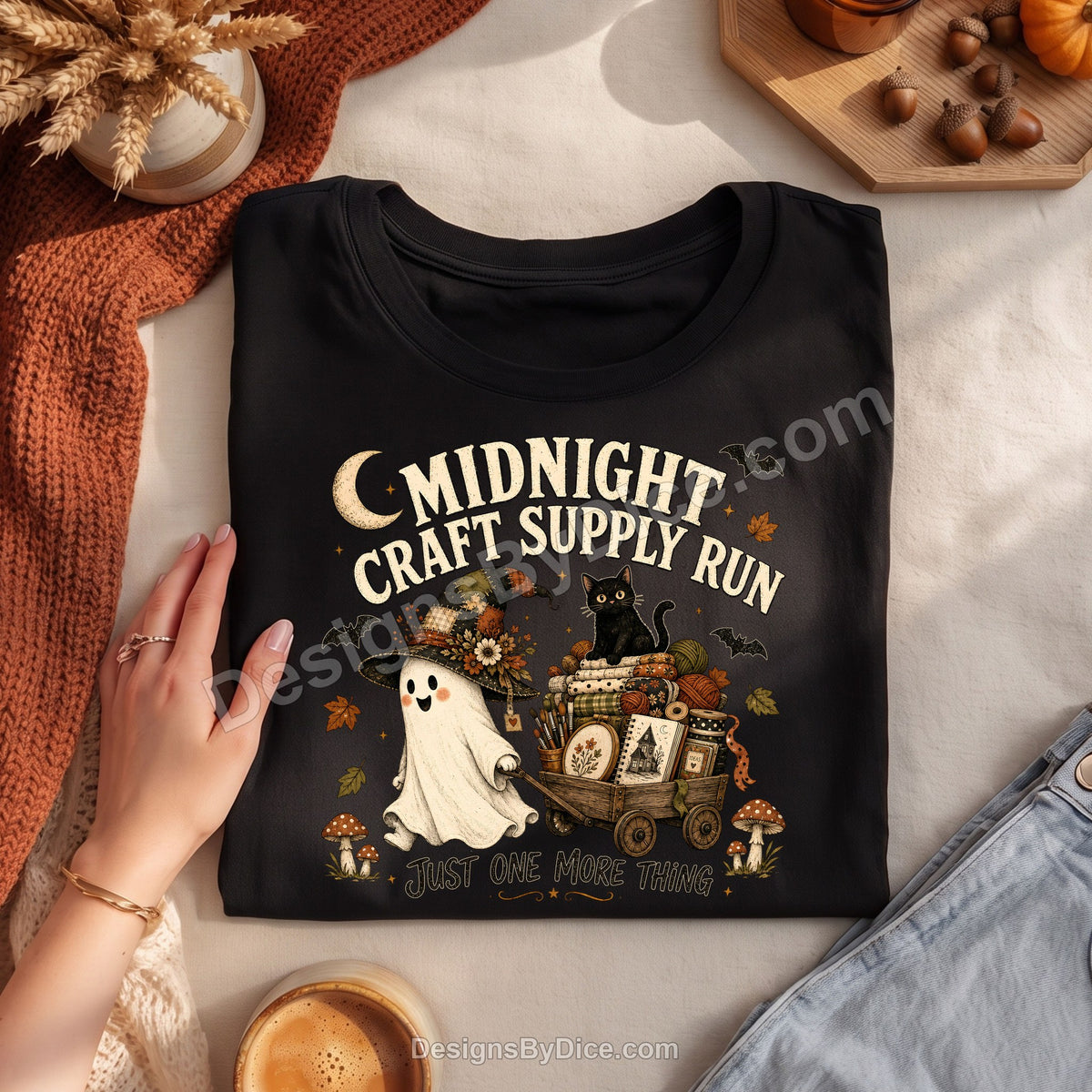 Midnight Craft Supply Run Tee | Funny Ghost Craft Lover Shirt