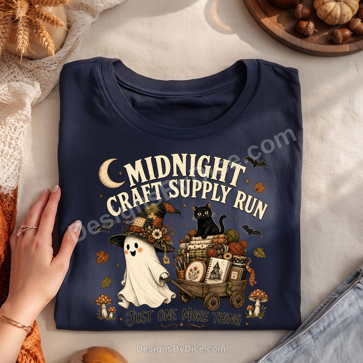 Midnight Craft Supply Run Tee | Funny Ghost Craft Lover Shirt