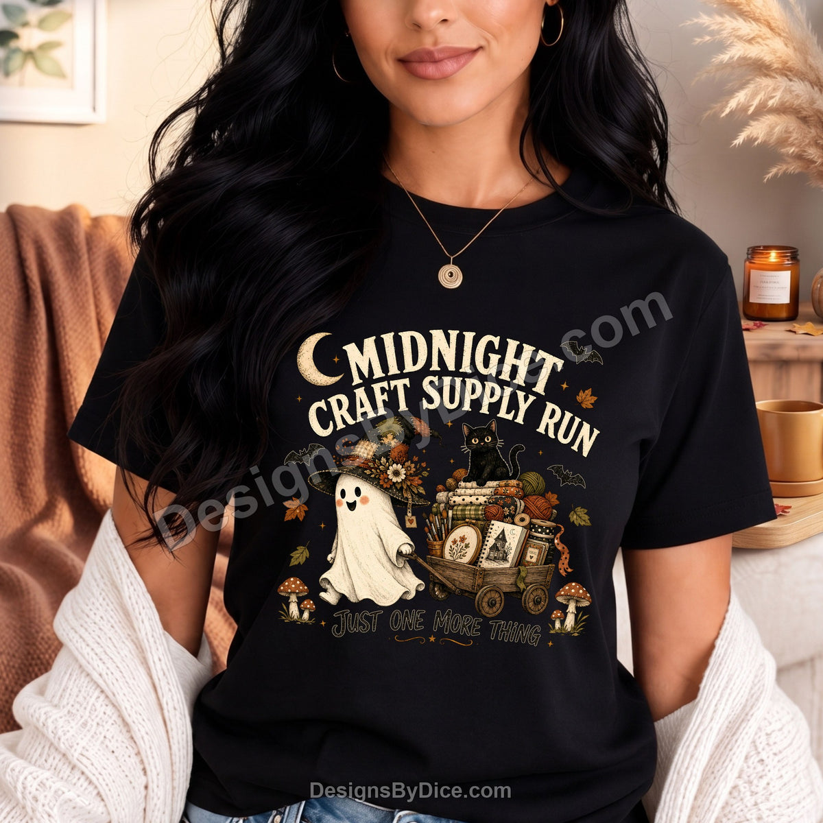 Midnight Craft Supply Run Tee | Funny Ghost Craft Lover Shirt