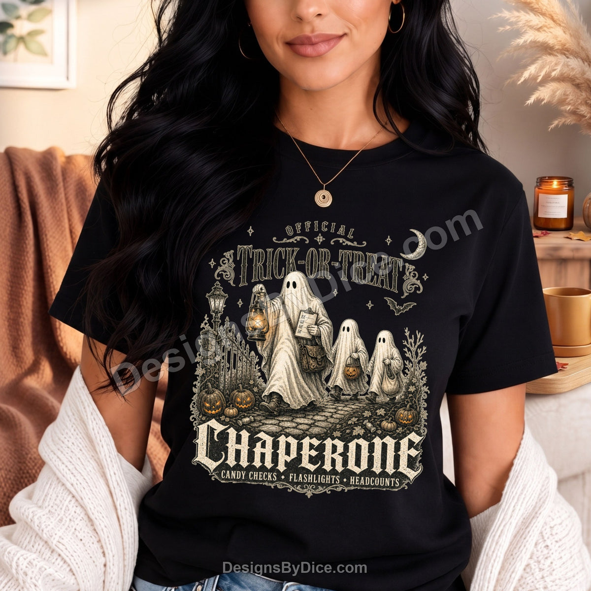 Official Trick-or-Treat Chaperone Shirt | Funny Halloween Parent Tee