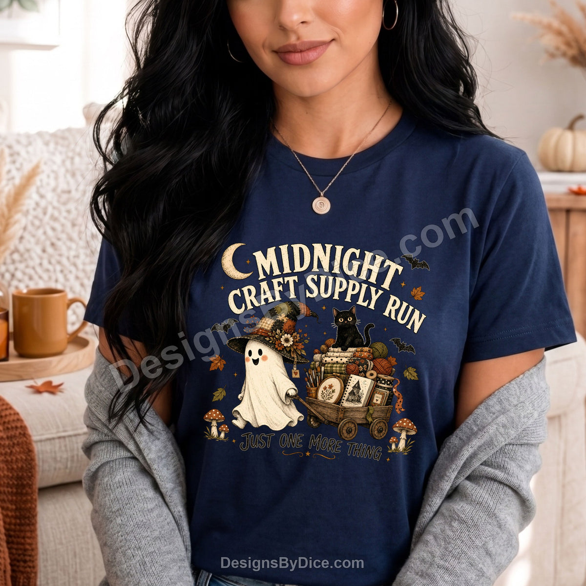 Midnight Craft Supply Run Tee | Funny Ghost Craft Lover Shirt