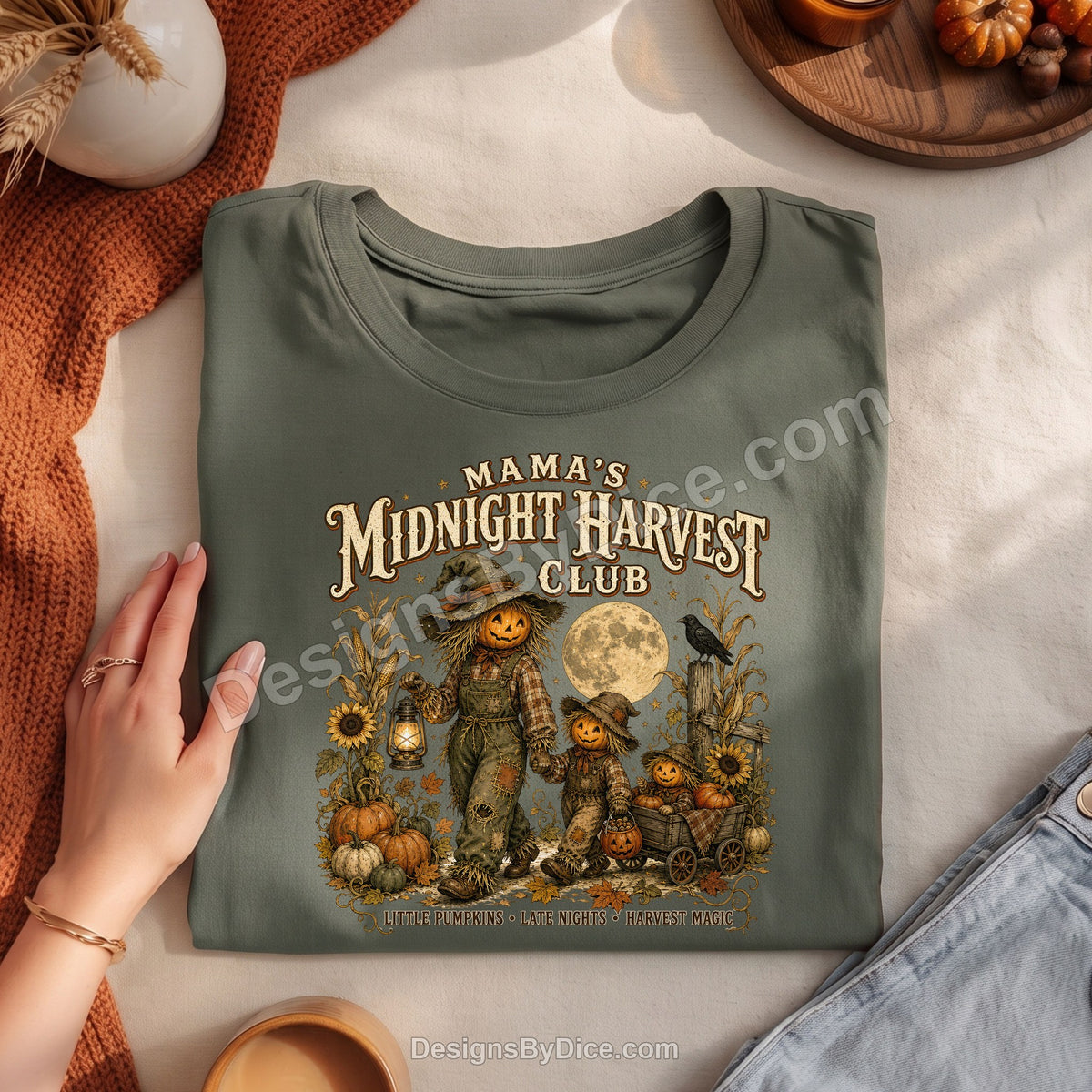 Mama's Midnight Harvest Club Shirt | Vintage Halloween Mom Tee
