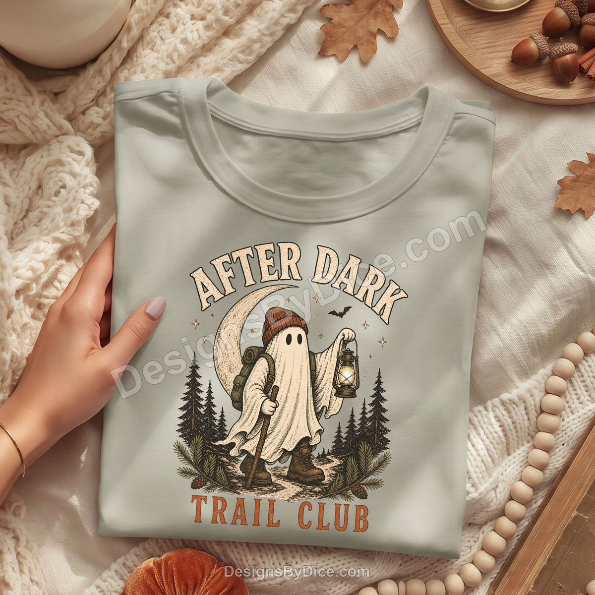 After Dark Trail Club Shirt | Ghost Hiking & Camping Graphic Tee