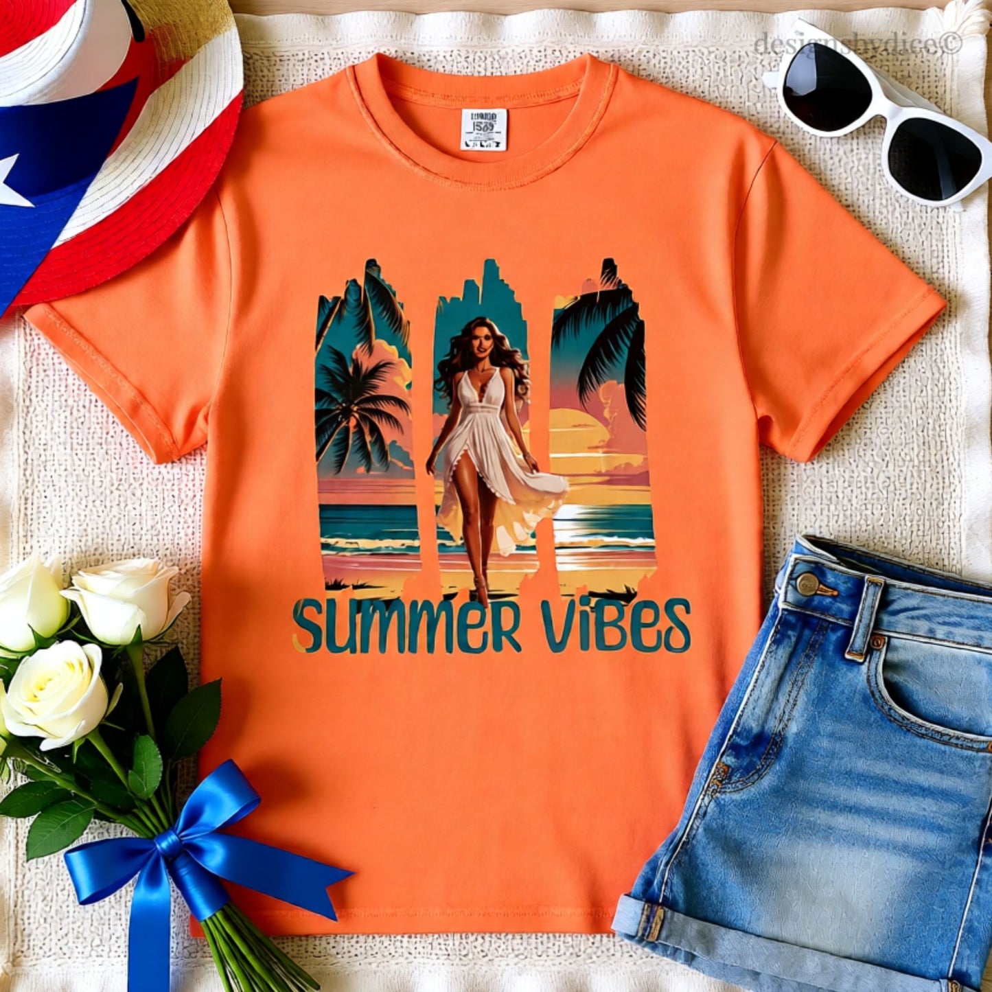Puerto Rico Summer Vibes Shirt | Brush Stroke Beach Vacation Graphic Tee