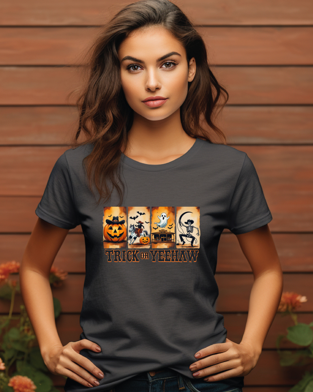 Halloween Trick or Yeehaw Tee