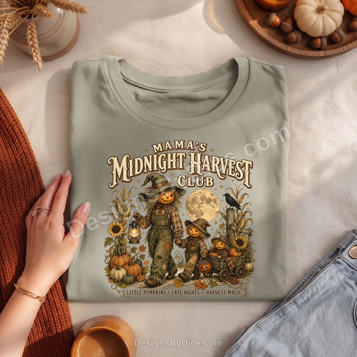 Mama's Midnight Harvest Club Shirt | Vintage Halloween Mom Tee