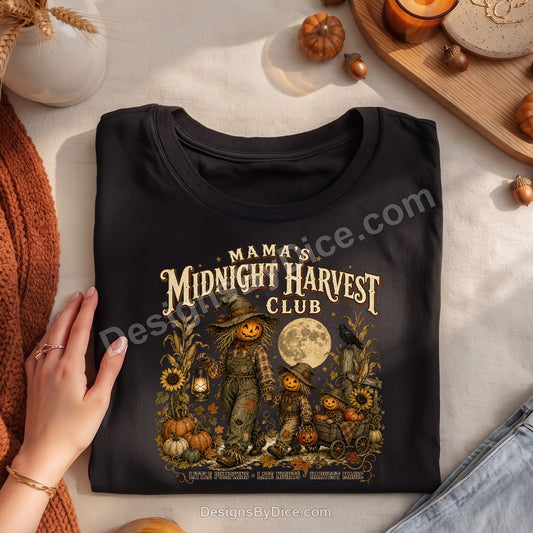 Mama's Midnight Harvest Club Shirt | Vintage Halloween Mom Tee