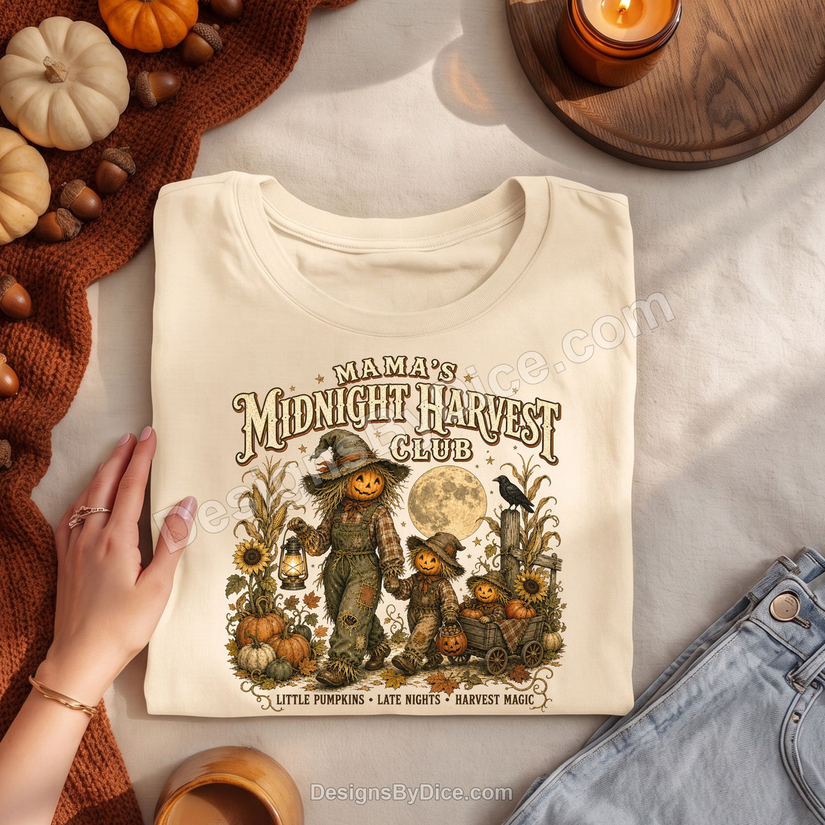 Mama's Midnight Harvest Club Shirt | Vintage Halloween Mom Tee