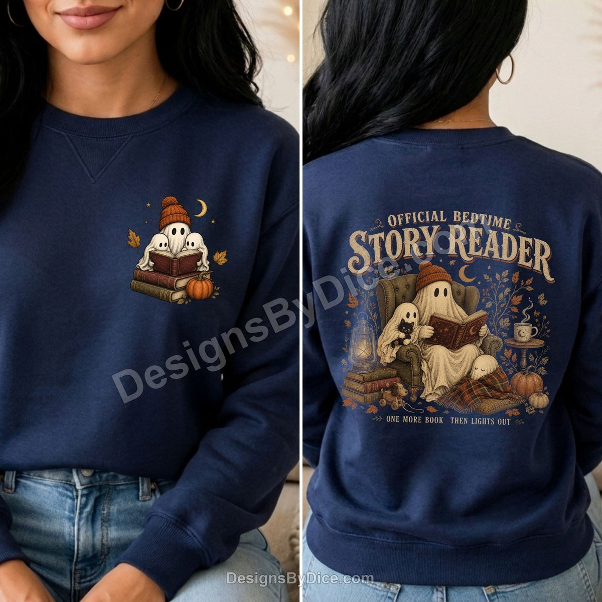 Official Bedtime Story Reader Sweatshirt | Cozy Ghost Crewneck