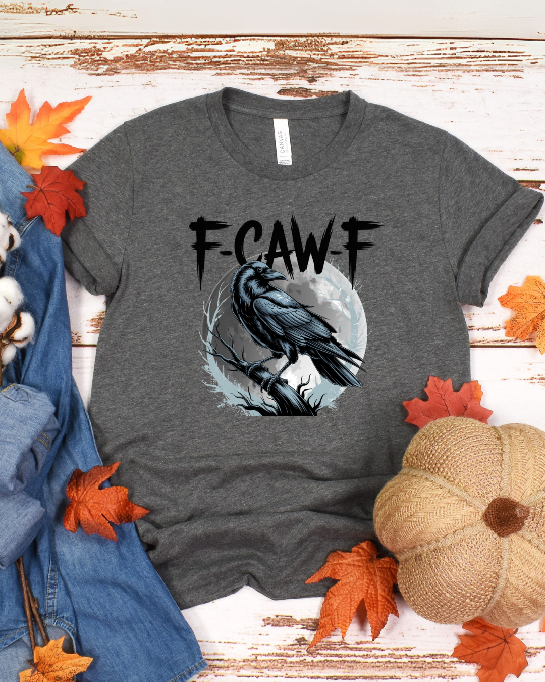 Mystical Raven F-CAW-F Graphic Tee, Unisex T-Shirt for Nature Lovers