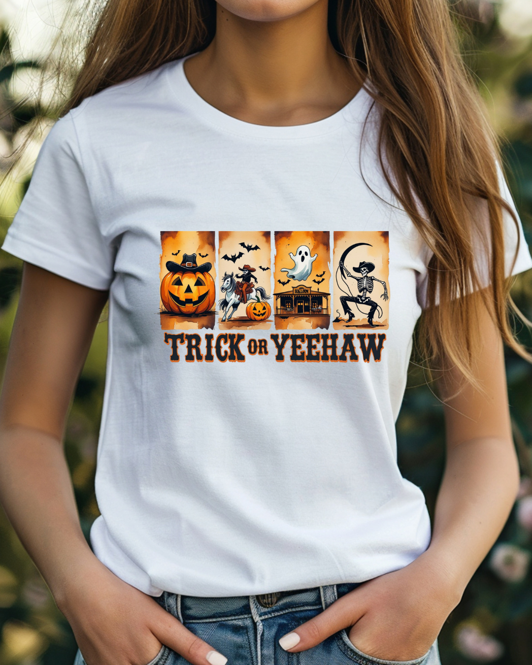 Halloween Trick or Yeehaw Tee