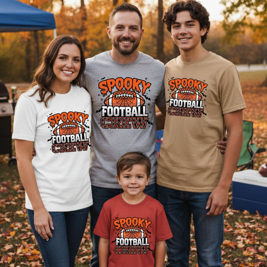 Spooky Football Family Crew Shirts: Game Day Just Got Spookier