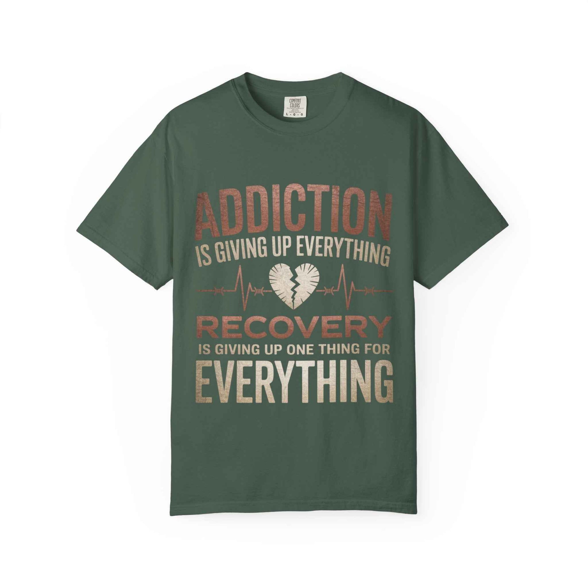 Unisex Recovery Message T-Shirt - Supporting Addiction Awareness