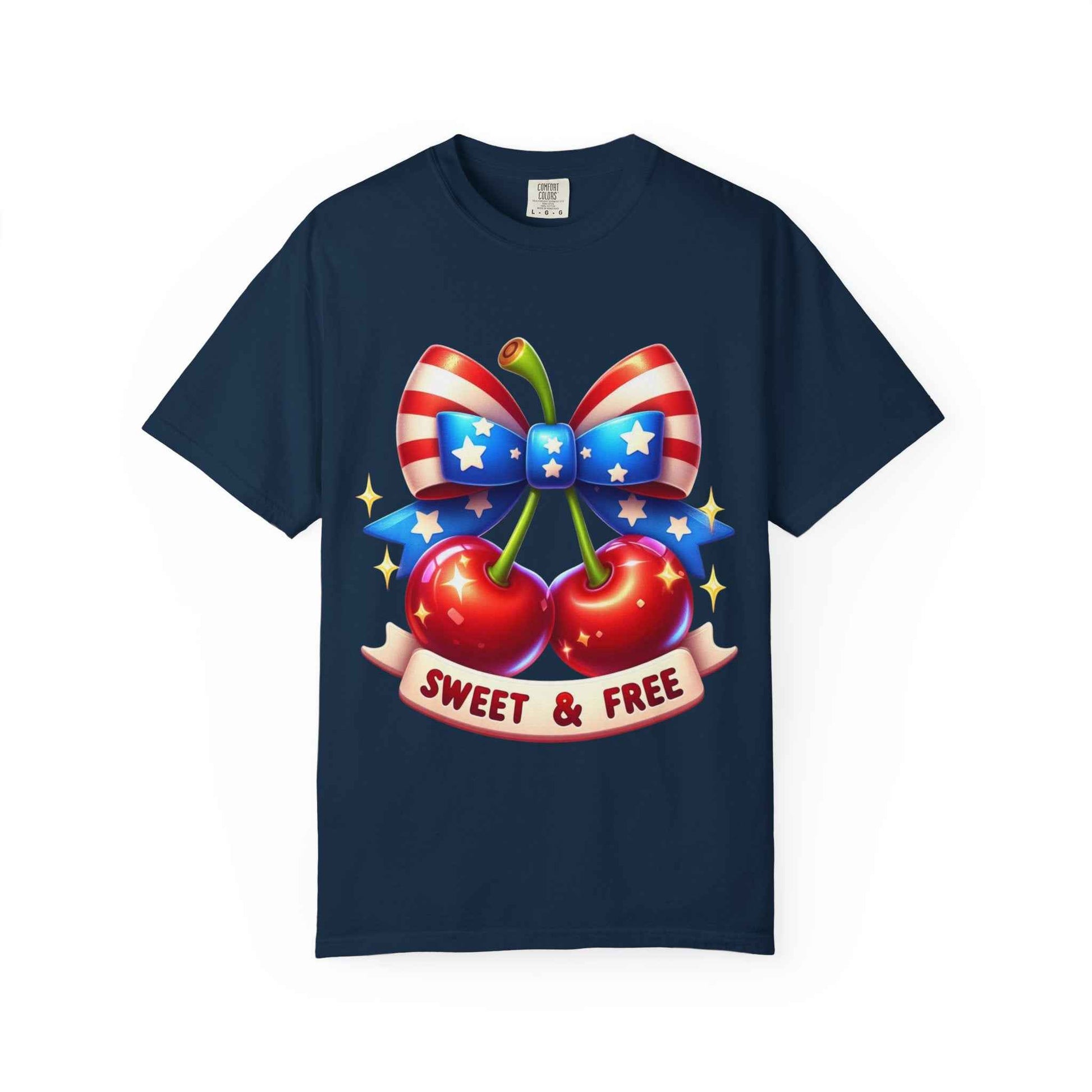 Sweet & Free Patriotic Cherry T-Shirt