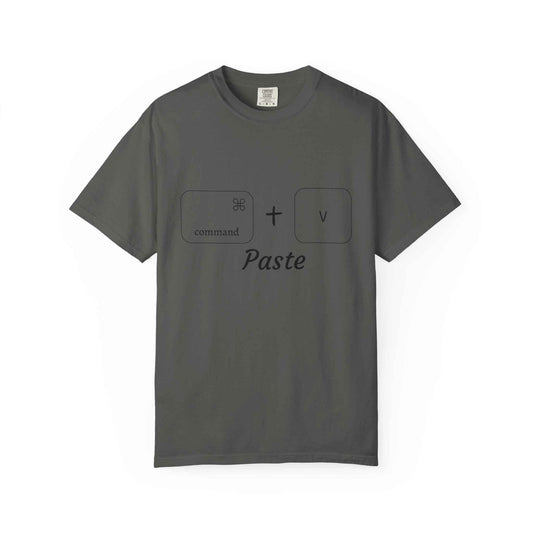 Command + V - paste T-Shirt (black border)
