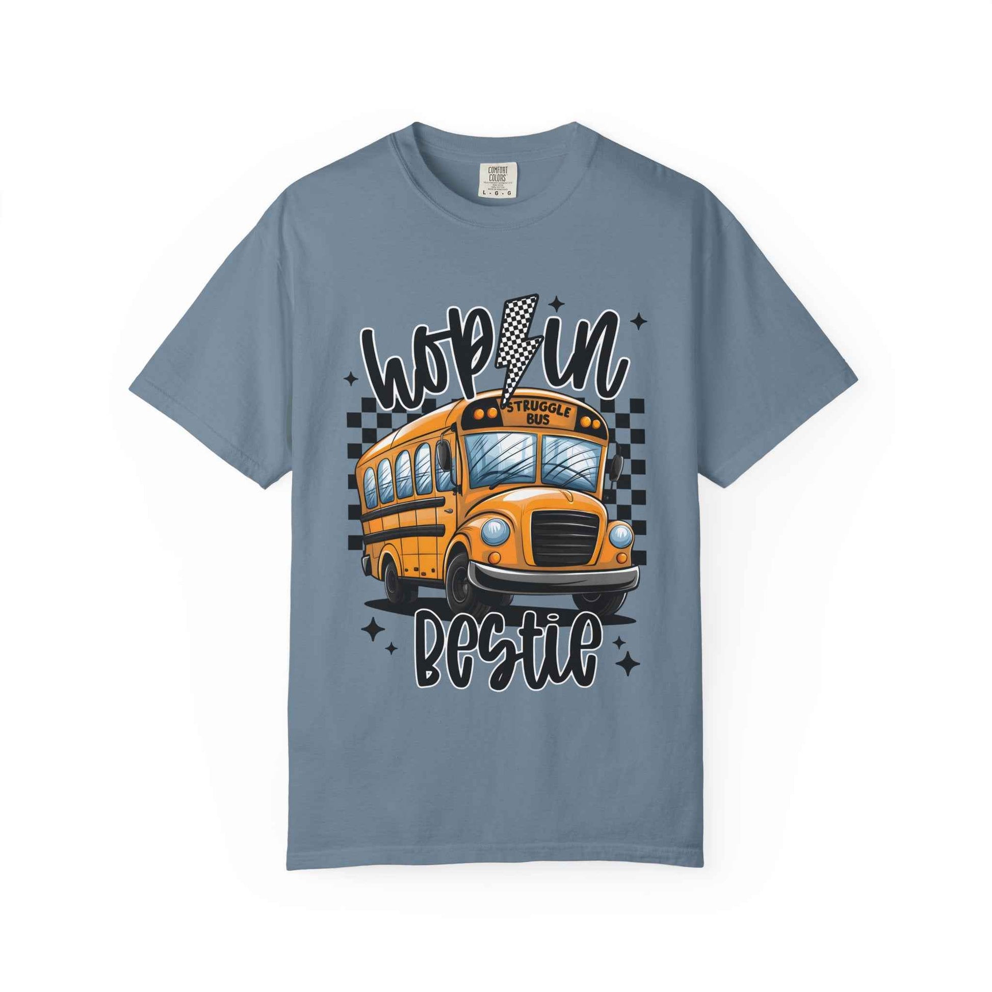 Hop On Bestie School Bus T-Shirt