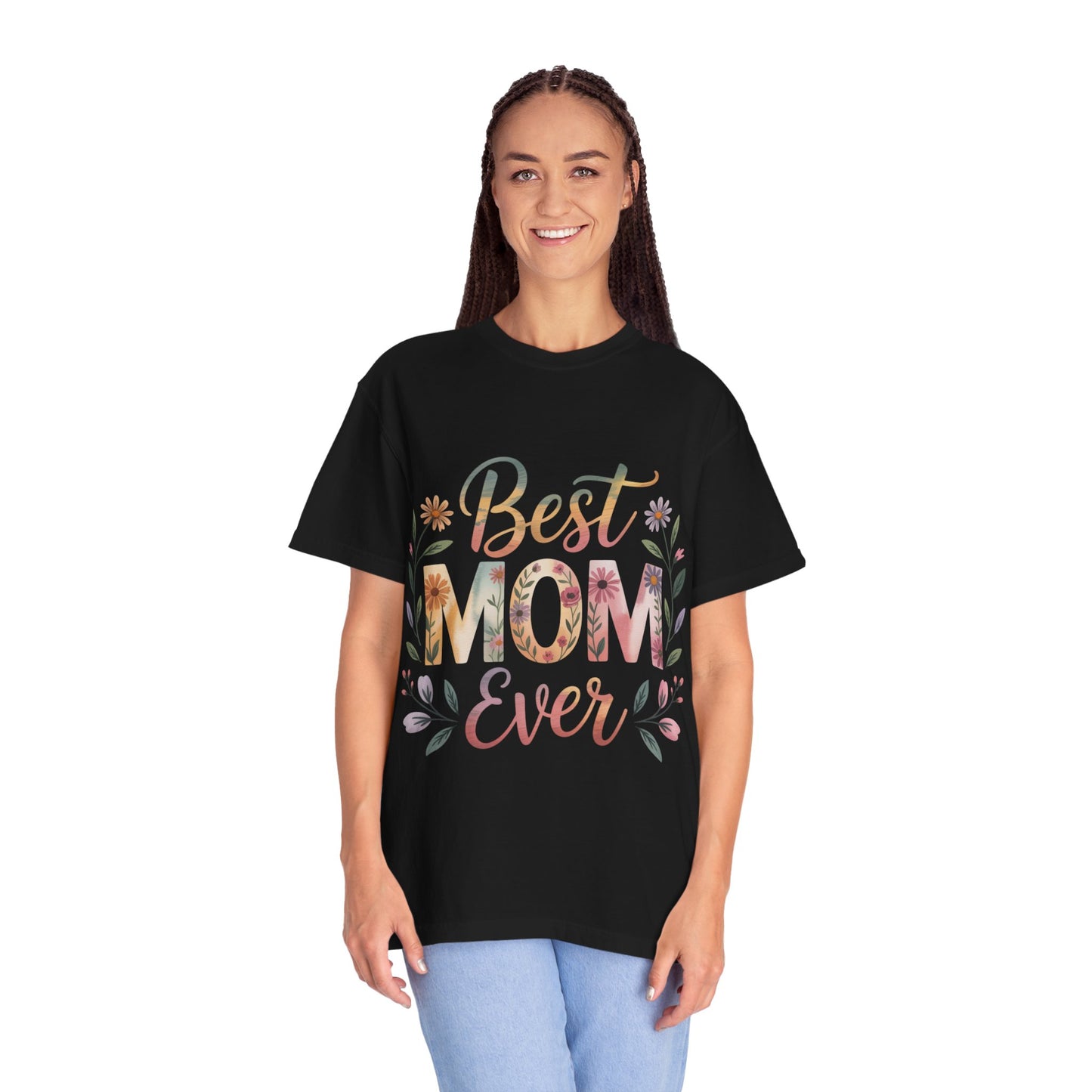 Floral Best Mom Ever T-Shirt